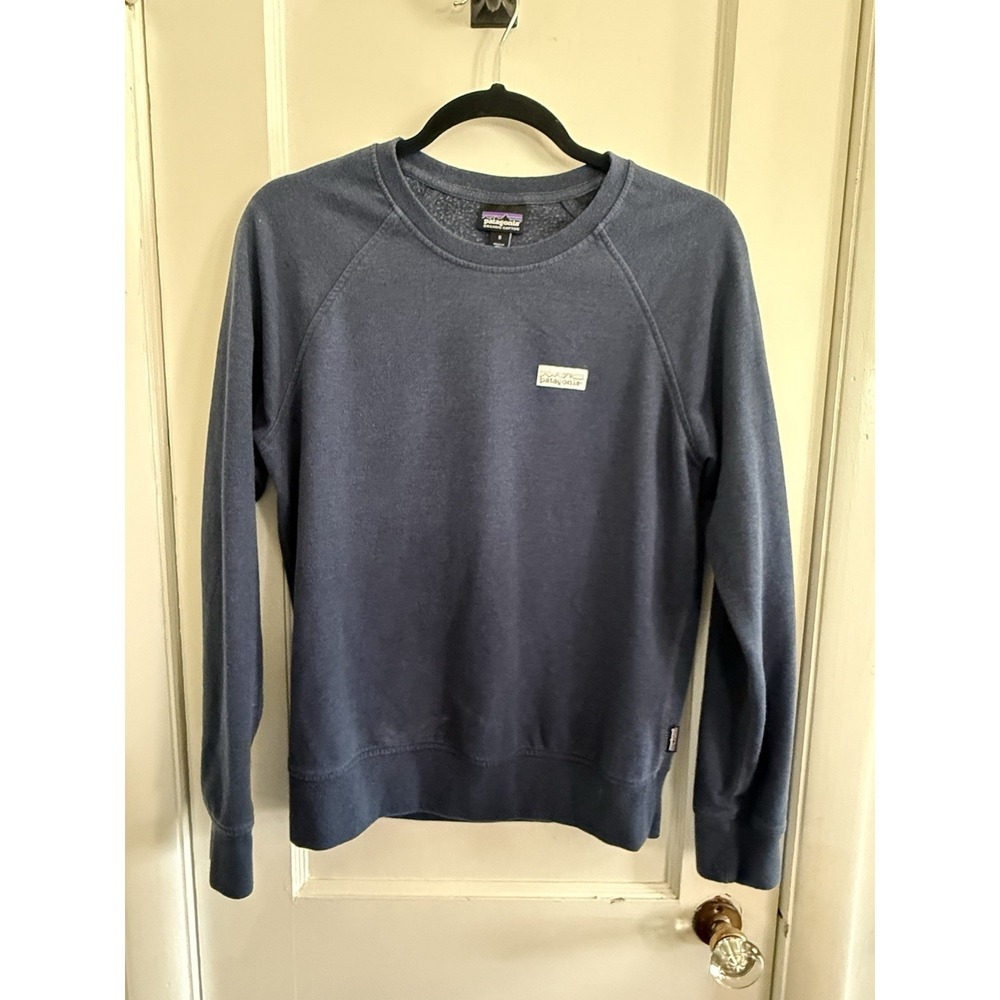 Patagonia 2 Pastel P-6 Label Ahnya Crew Sweatshirt Lot Women's Small Pink Blue - Picture 4 of 6